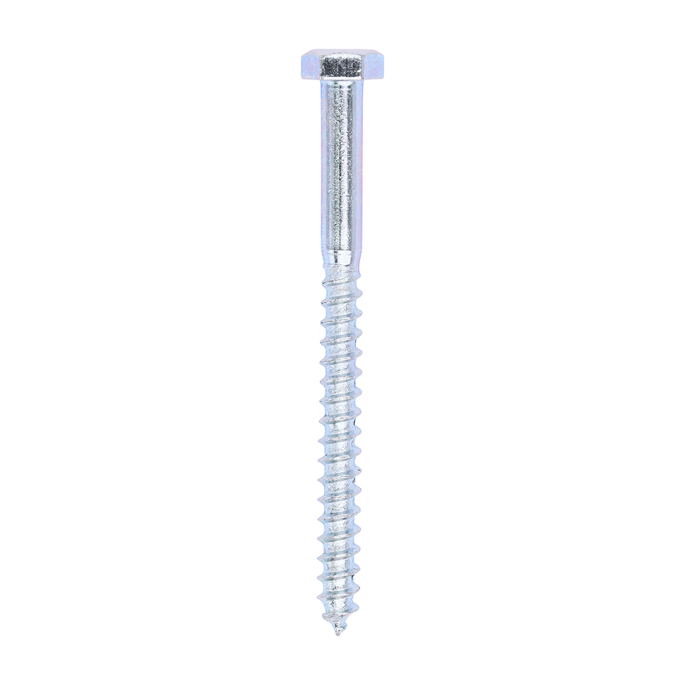 M6 X 75 HEXAGON HEAD COACH SCREW ZP
