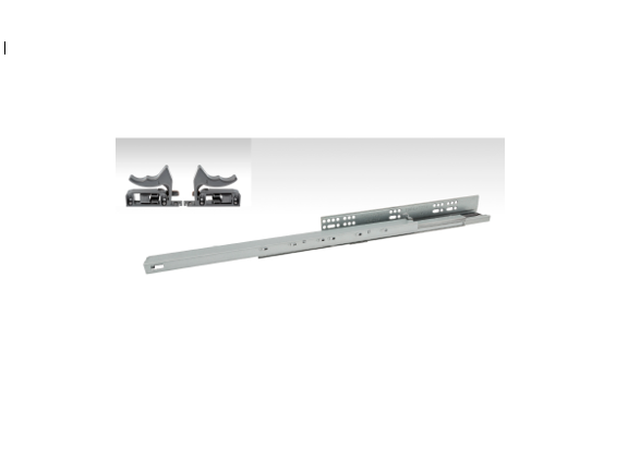 CONCEALED SOFT CLOSE DRAWER SLIDE WITH CLIPS 350MM