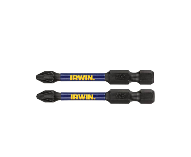 IRWIN IMPACT PRO PERFORMANCE BITS PZ2 X 57MM (PACK 5)