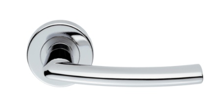 SZC020CP DOS LEVER ON ROUND ROSE (PAIR)