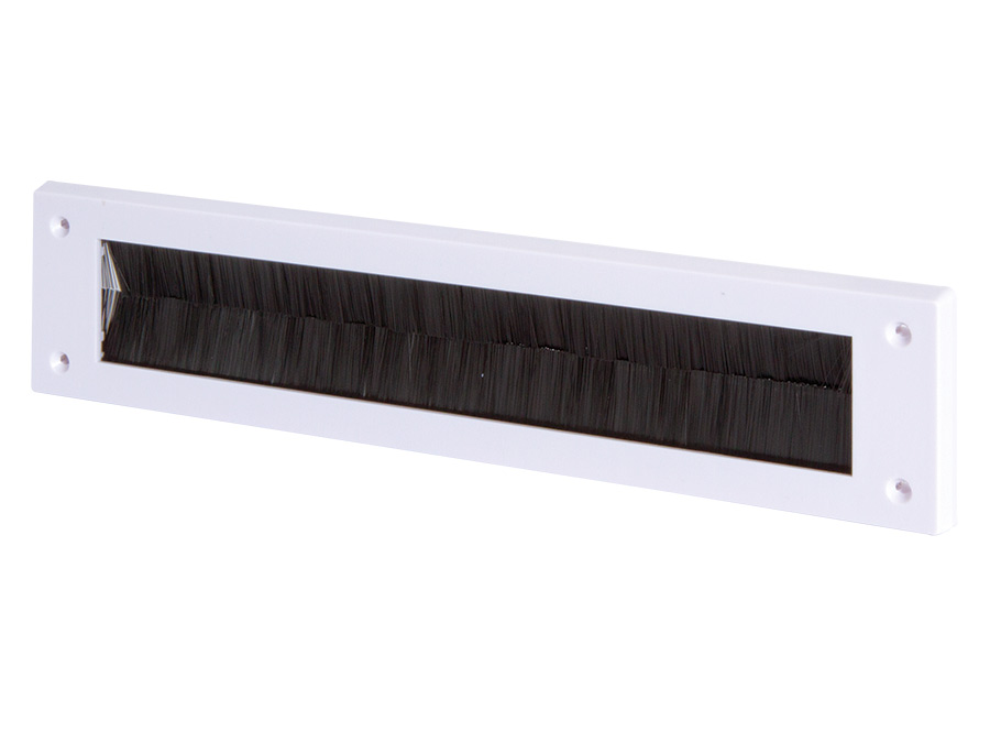PVC WHITE LETTER BOX DRAUGHT EXCLUDER NO FLAP