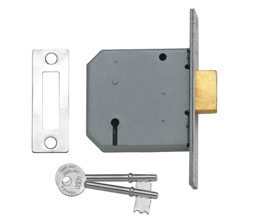 UNION 2177 3L MORTICE DEADLOCK 75MM SC