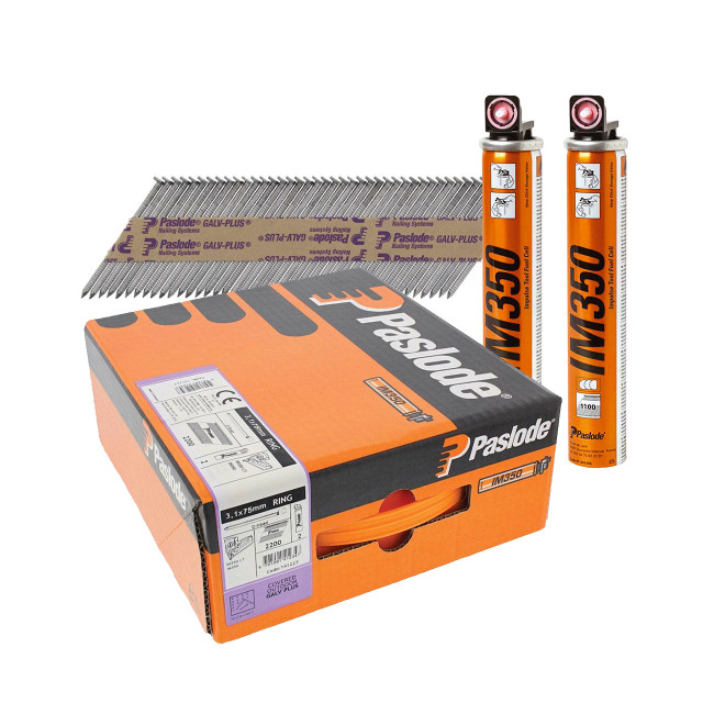 PASLODE 3.1MM X 75MM FIRST FIX NAILS WITH GAS (3300)