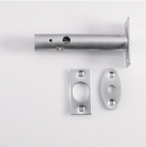 DOOR SECURITY BOLT - SATIN CHROME (57MM)