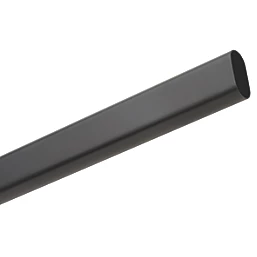 BLACK OVAL TUBE 1828MM BLACK