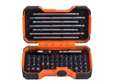 BAHCO 54PIECE BIT SET COLOUR-CODED