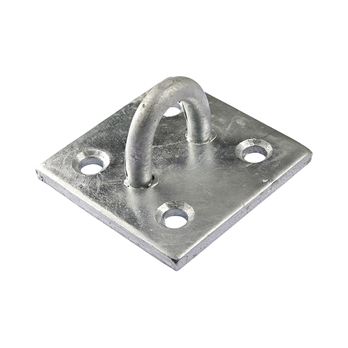 STAPLE ON PLATE 50MM X 50MM GALVANISED