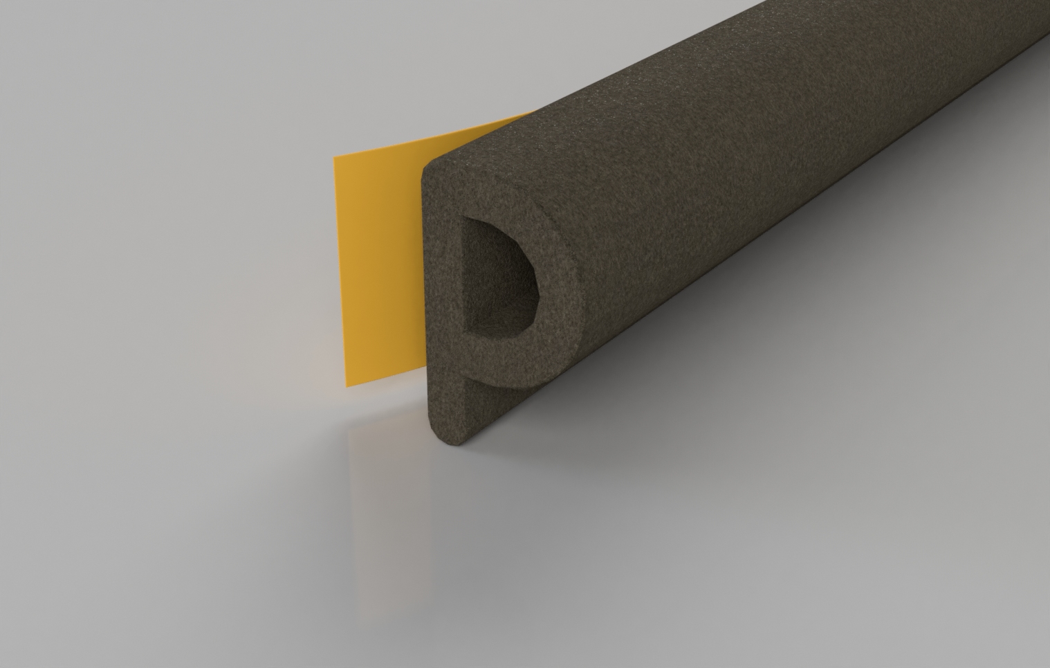 10M BROWN EPDM 'P' STRIP