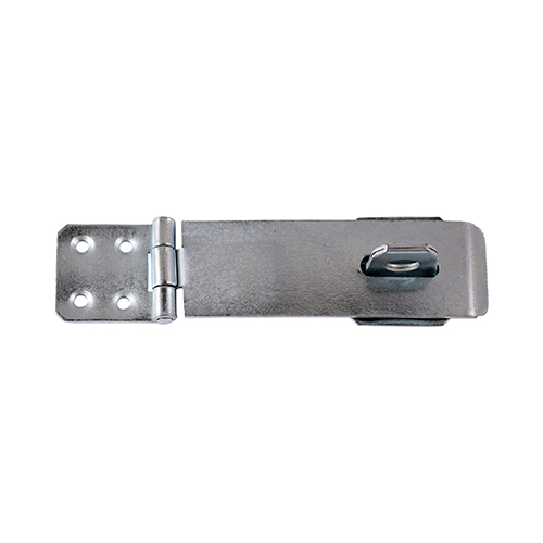 SAFETY PATTERN HASP & STAPLE 6" ZINC