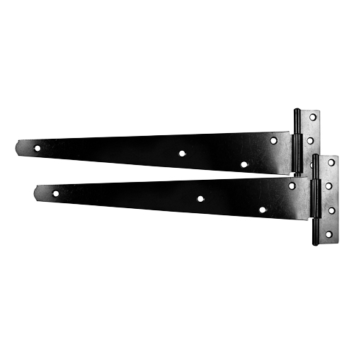 MEDIUM TEE HINGES 10" BLACK (PAIR)