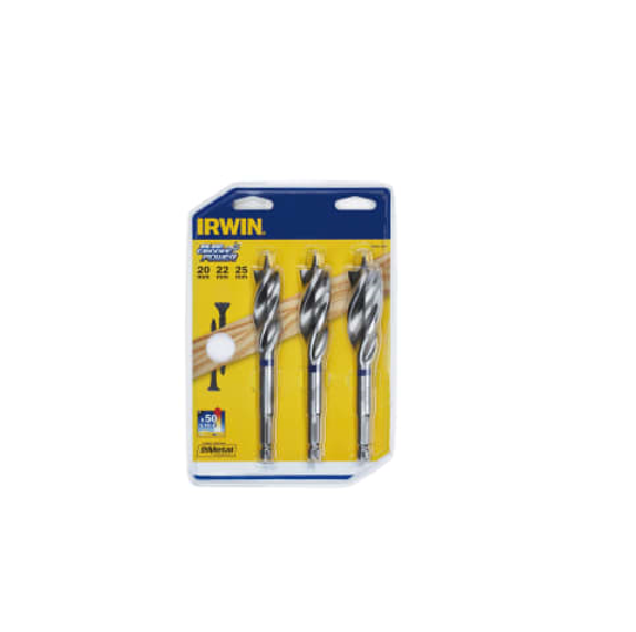 IRWIN BLUE GROOVE POWER BIT SET 3 PIECE (20MM,22MM,25MM)