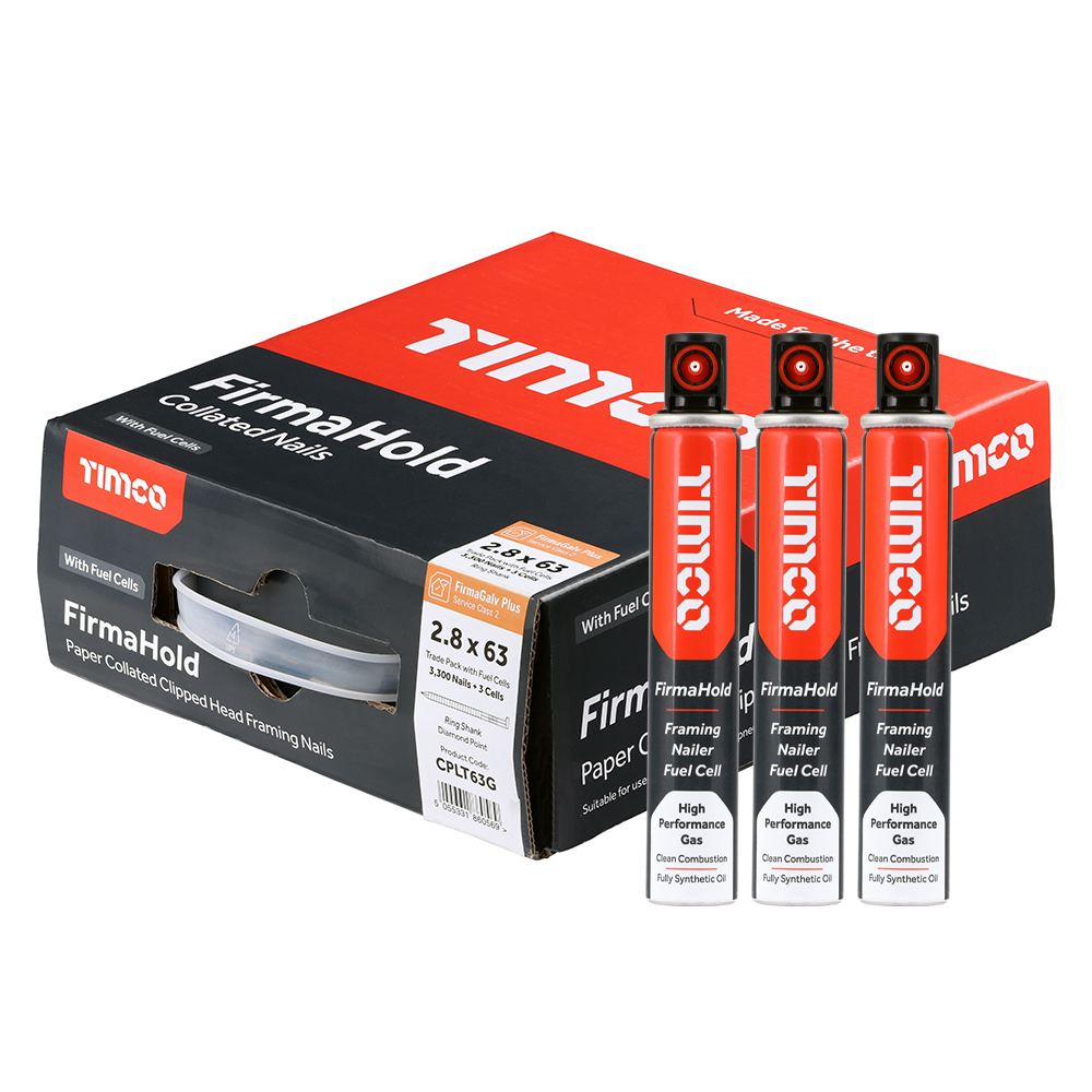 FIRMAHOLD 2.8MM X 63MM FIRST FIX NAILS WITH GAS (3300)