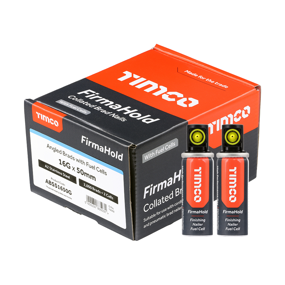 FIRMAHOLD 50MM X 16G ANGLED BRADS WITH GAS (2000)