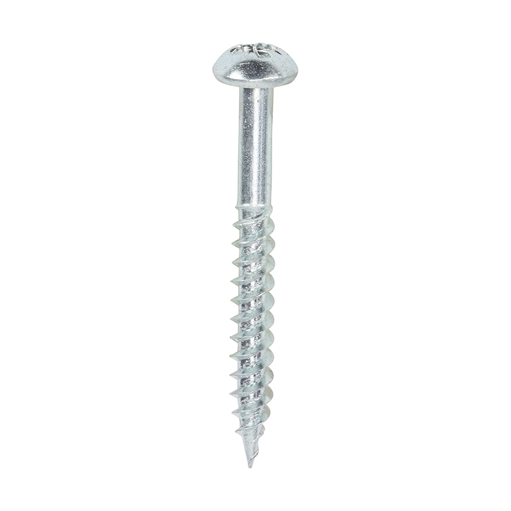 6 X 1.1/4" BZP ROUNDHEAD POZI WOODSCREWS