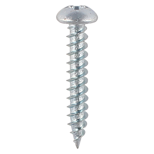 TWIN THREADED 4 X 5/8" BZP ROUNDHEAD WOODSCREWS