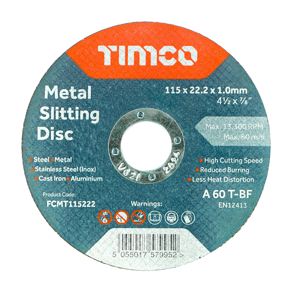 ADDAX 115MM X 1.0MM METAL CUTTING DISC
