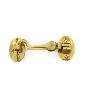 SILENT CABIN HOOK BRASS 8"