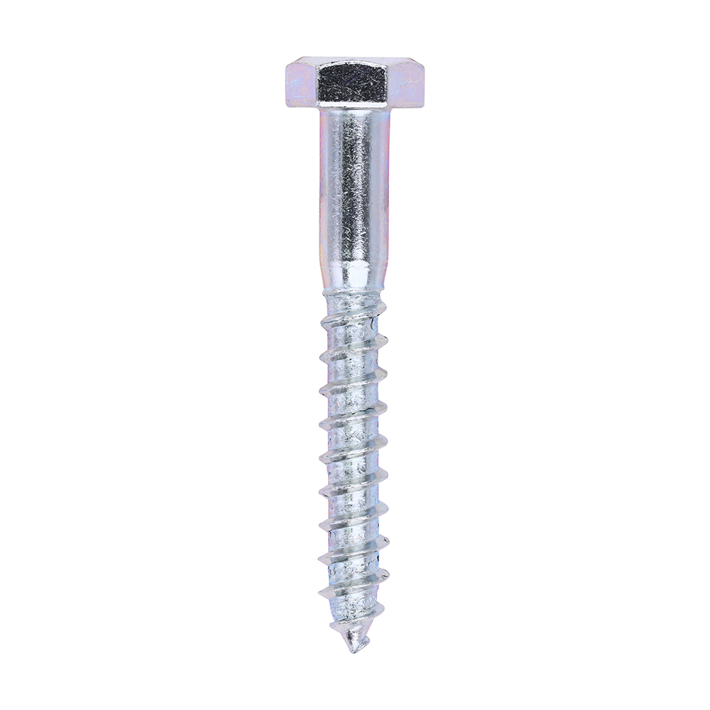 M10 X 75 HEXAGON HEAD COACH SCREW ZP