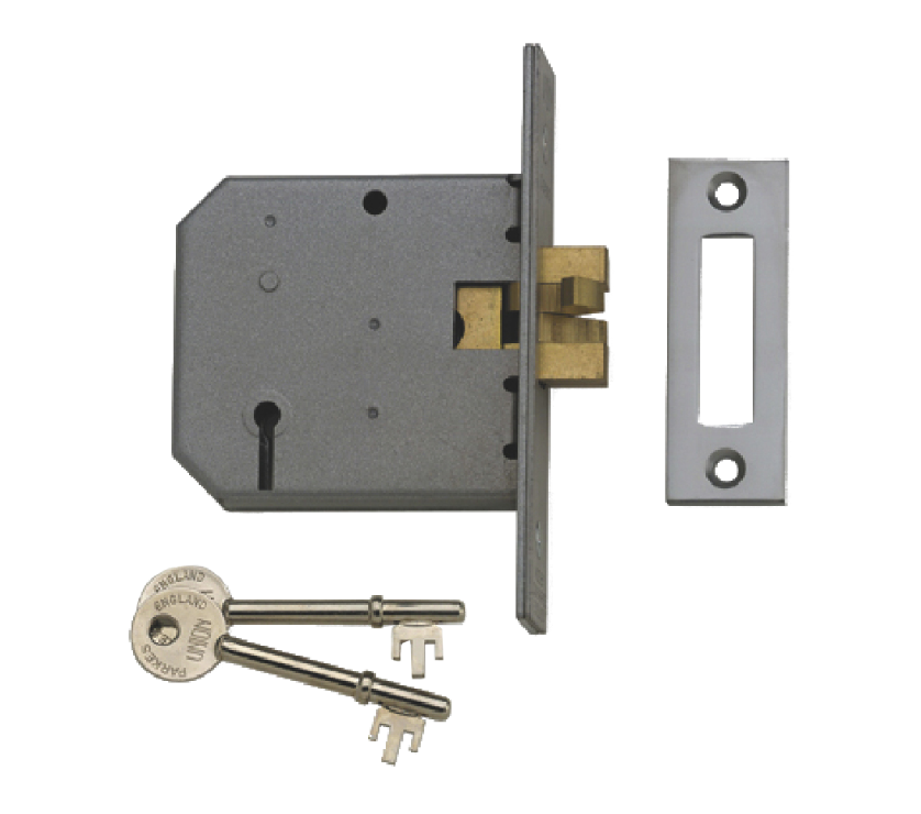 UNION 2477 3L SLIDING DOOR LOCK 75MM SC