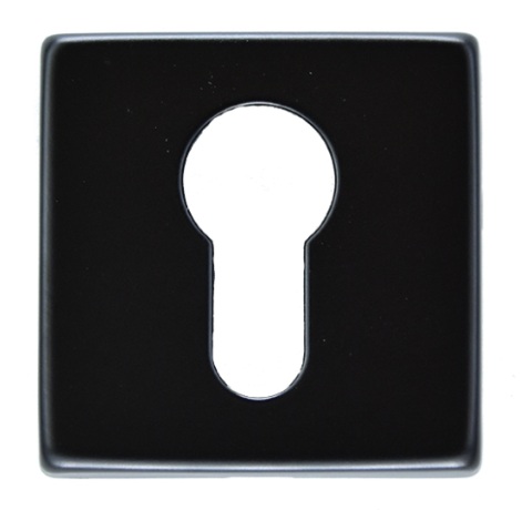 QE001 BLACK EURO PROFILE ESCUTCHEON (EACH)