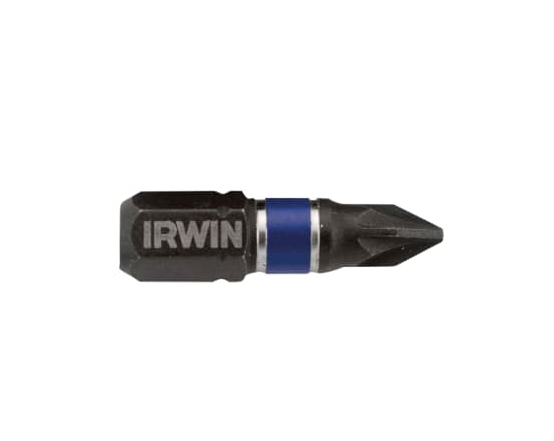 IRWIN IMPACT PRO PERFORMANCE BITS PZ2 X 25MM (PACK 2)