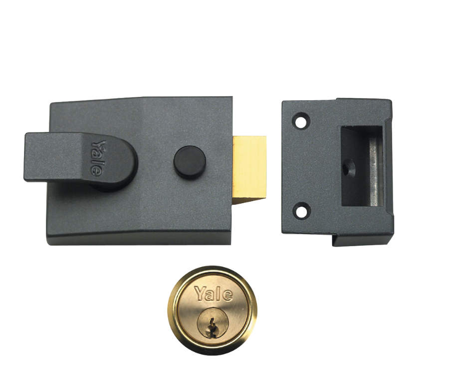 YALE 89 DEADLOCKING NIGHTLATCH PB CYLINDER DMG BODY - SIZE 60MM