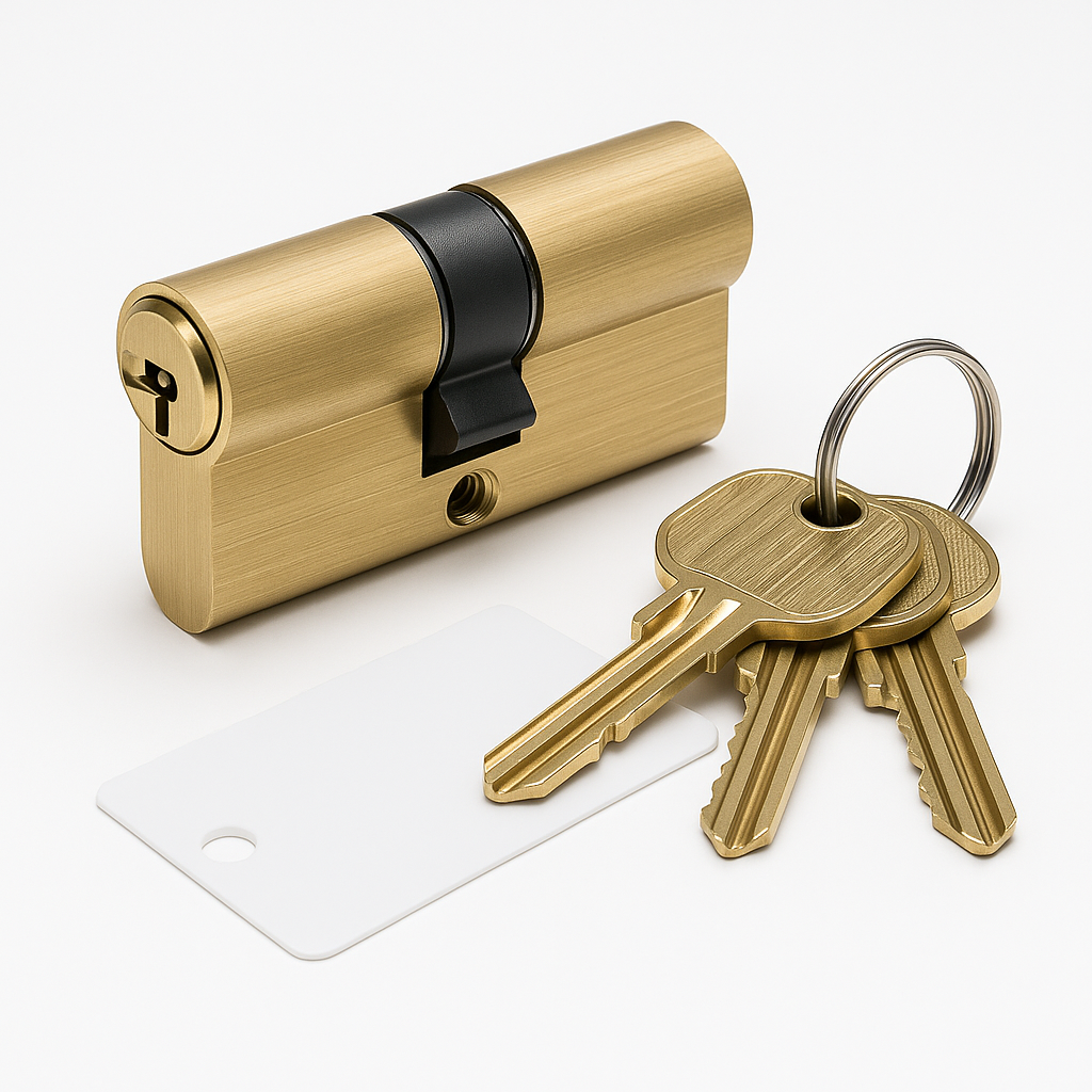 ABS 30 X 30 CYLINDER PB - 3KEYS & CARD