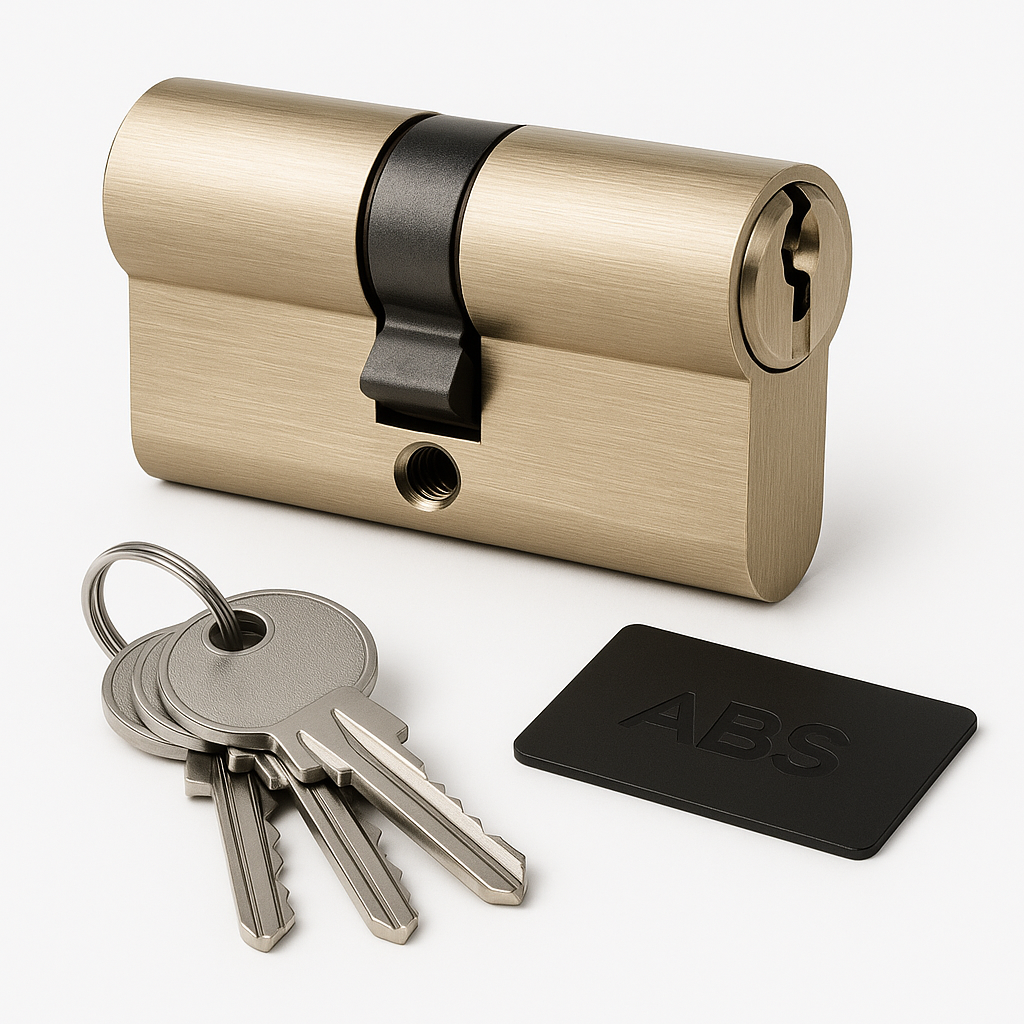 ABS 35 X 45 CYLINDER PC - 3KEYS & CARD