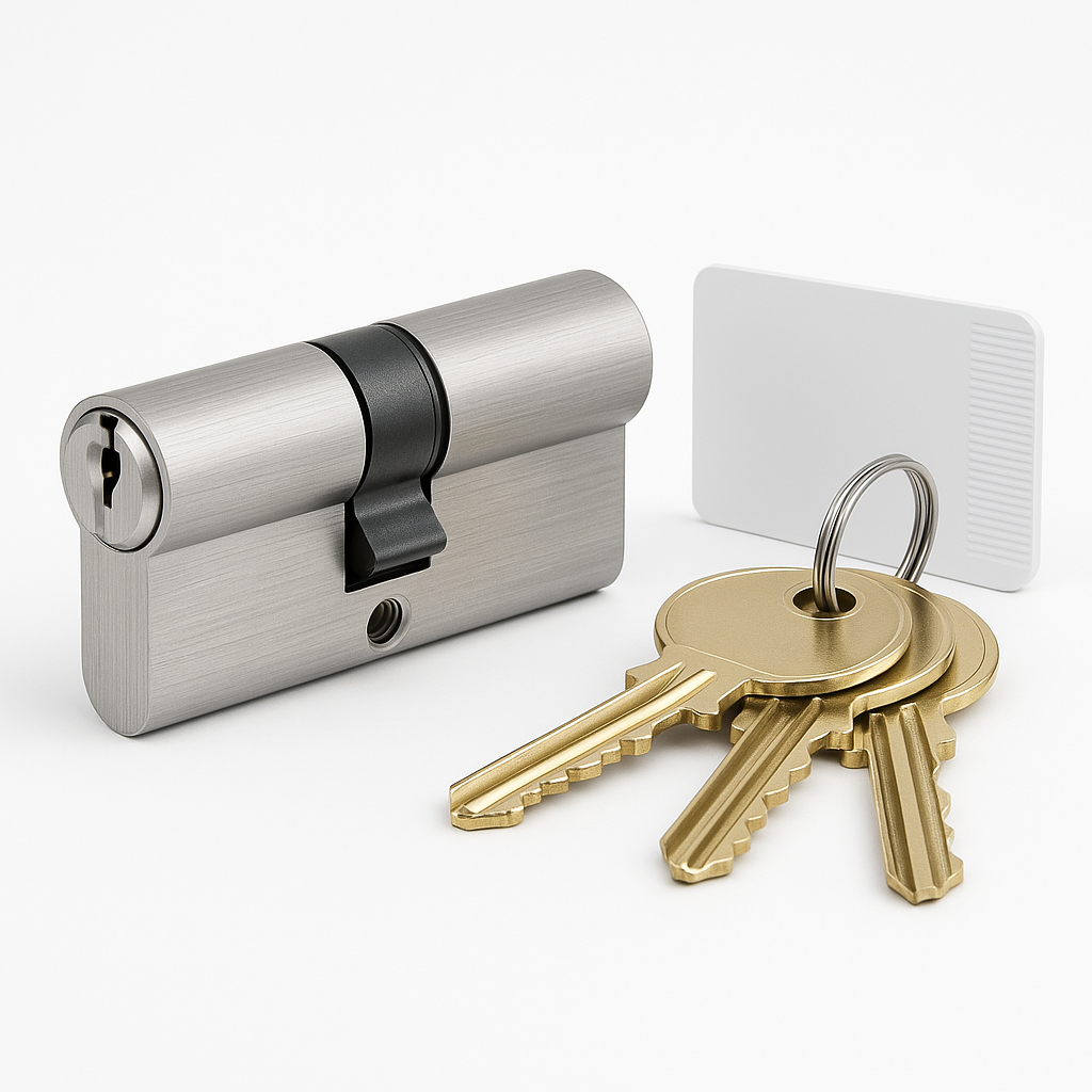 ABS 40 X 45 CYLINDER PC - 3KEYS & CARD