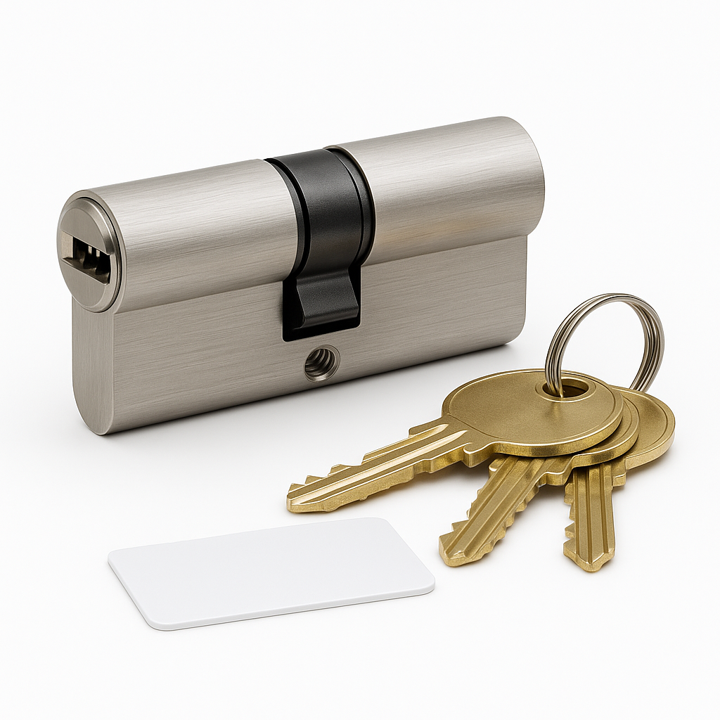 ABS 40 X 50 CYLINDER PB - 3KEYS & CARD