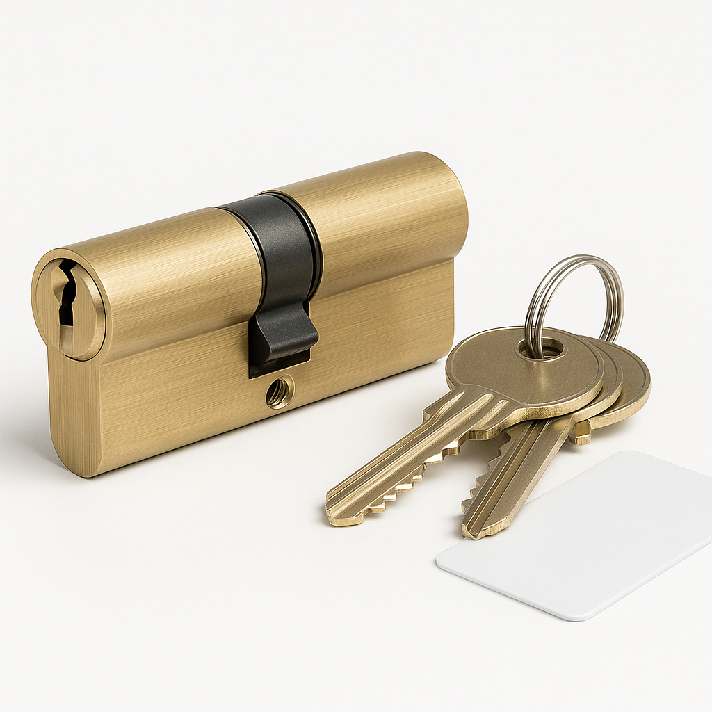 ABS 45 X 55 CYLINDER PB - 3KEYS & CARD