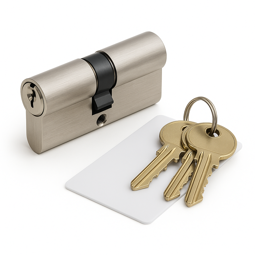 ABS 50 X 40 CYLINDER PC - 3KEYS & CARD