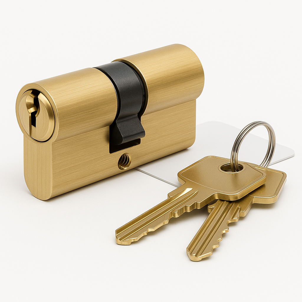 ABS 50 X 45 CYLINDER PB - 3KEYS & CARD