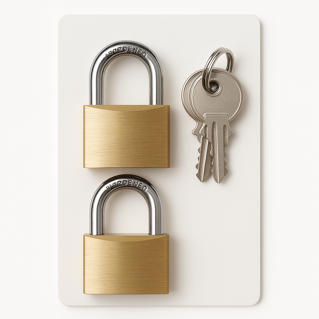 ABUS 20MM PADLOCKS (CARD OF 2 KEYED ALIKE)