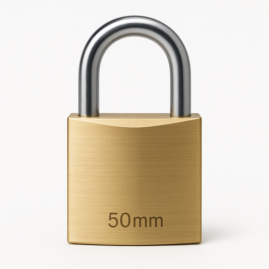 ABUS 50MM "COMPACT" BRASS PADLOCK