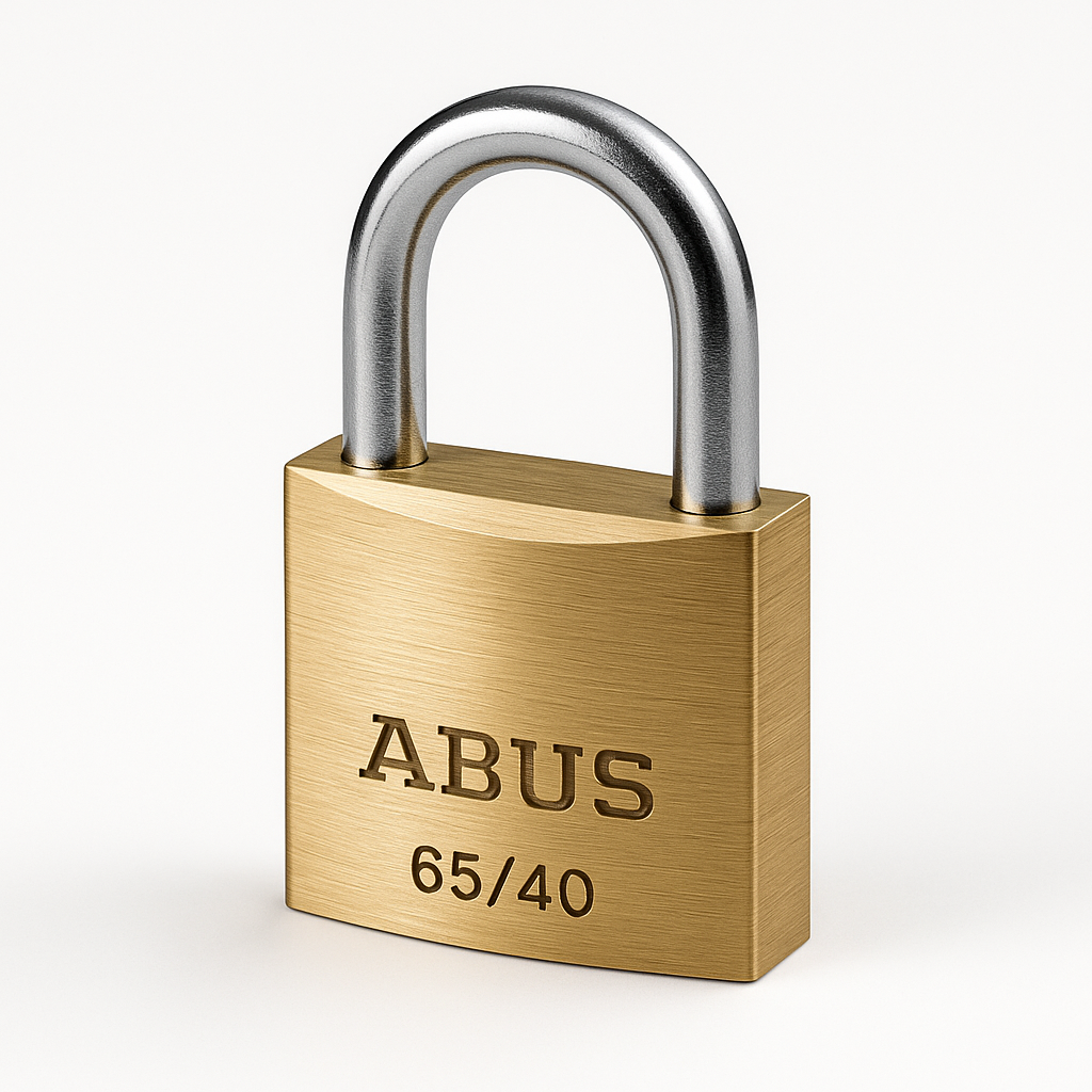 ABUS 65 - 40MM BRASS PADLOCK (BOXED)