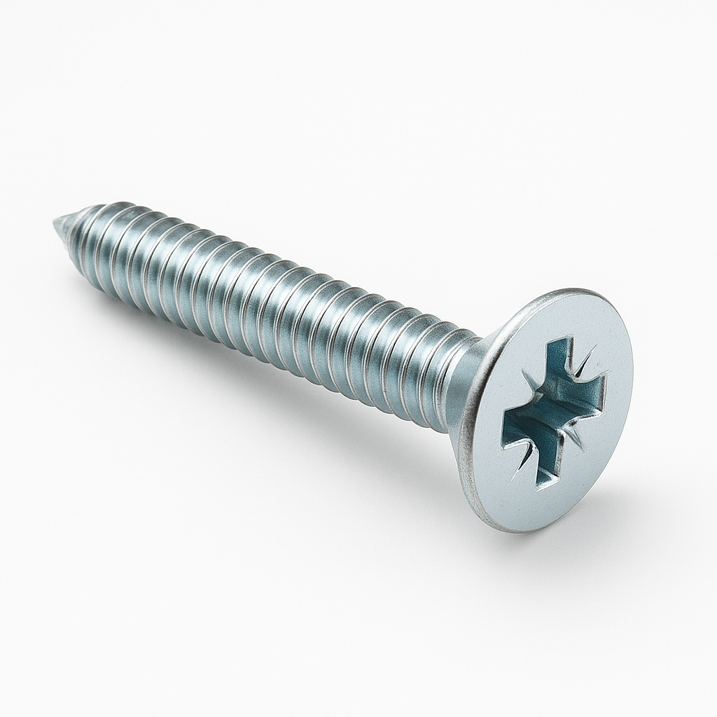 M4 X 25 BZP CSK POZI MACHINE SCREWS