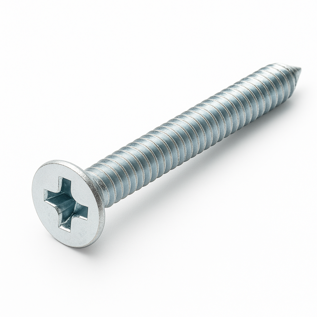 M4 X 40 BZP CSK POZI MACHINE SCREWS