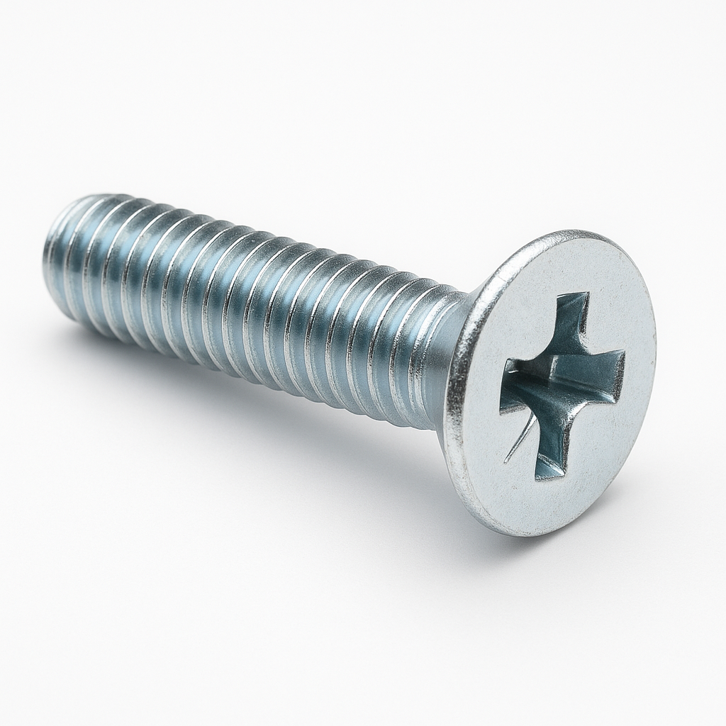 M5 X 20 BZP CSK POZI MACHINE SCREWS