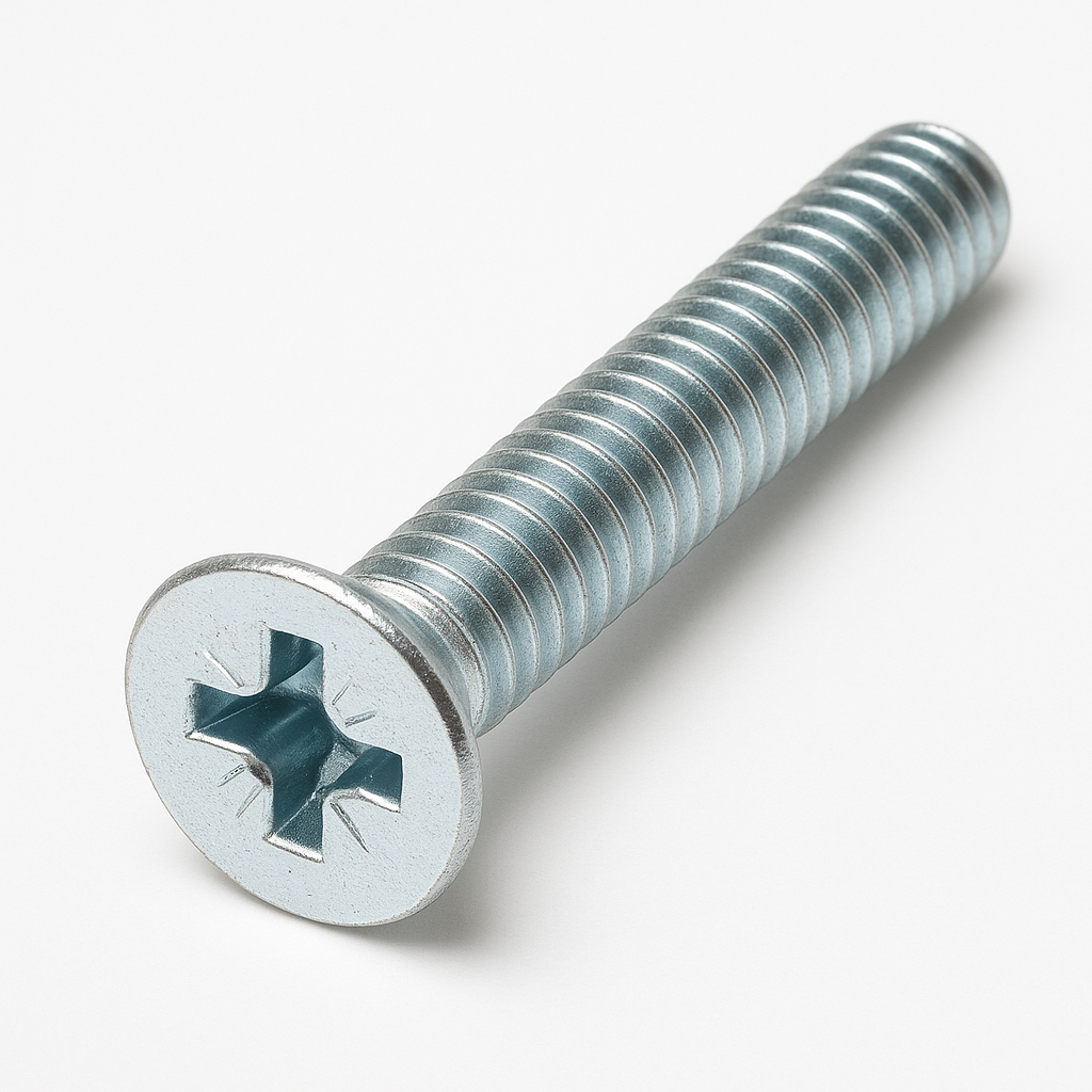 M5 X 30 BZP CSK POZI MACHINE SCREWS