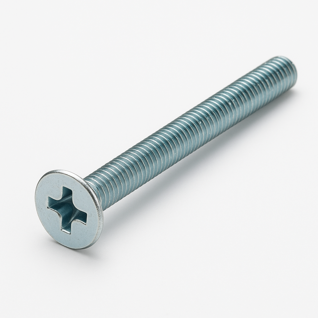 M5 X 60 BZP CSK POZI MACHINE SCREWS