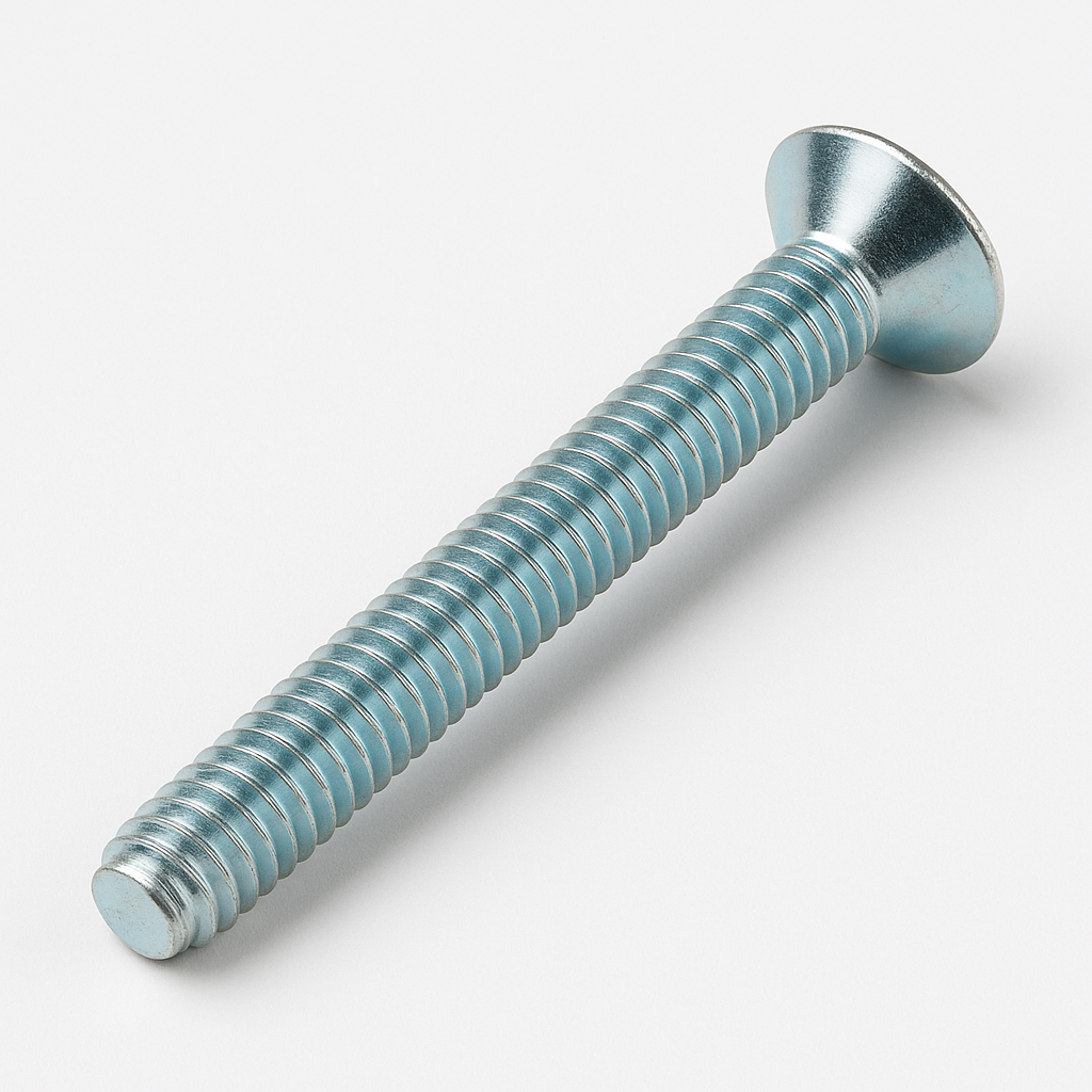 M6 X 60 BZP CSK POZI MACHINE SCREWS