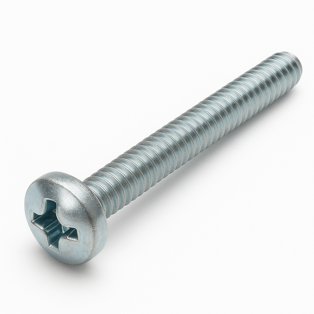 M4 X 50 BZP PAN HEAD POZI MACHINE SCREWS
