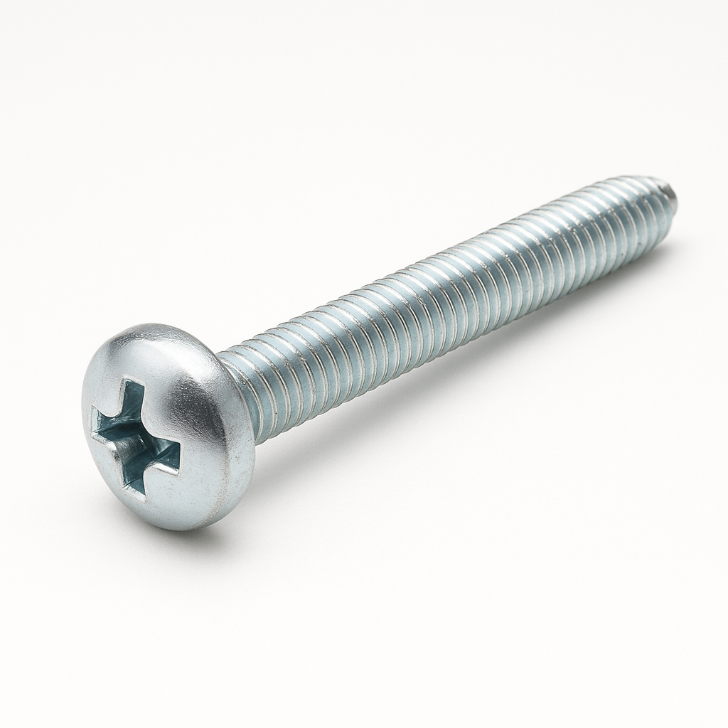 M6 X 50 BZP PAN HEAD POZI MACHINE SCREWS