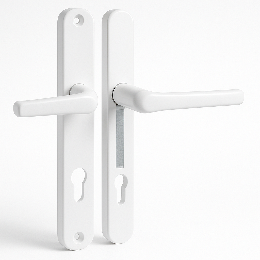 L17400  92MM CENTRE UPVC LEVERS - WHITE