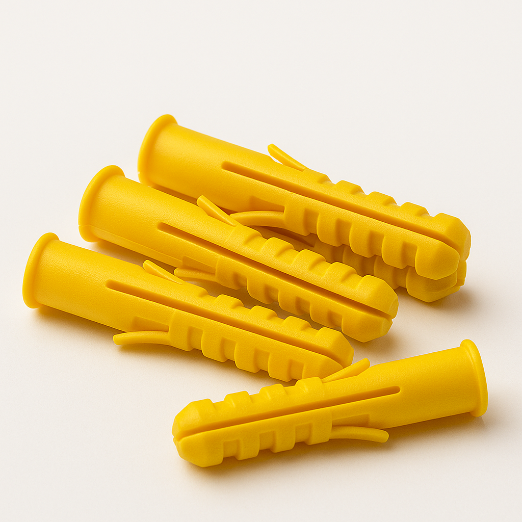 YELLOW PLASTIC WALL PLUGS (YPLUG)