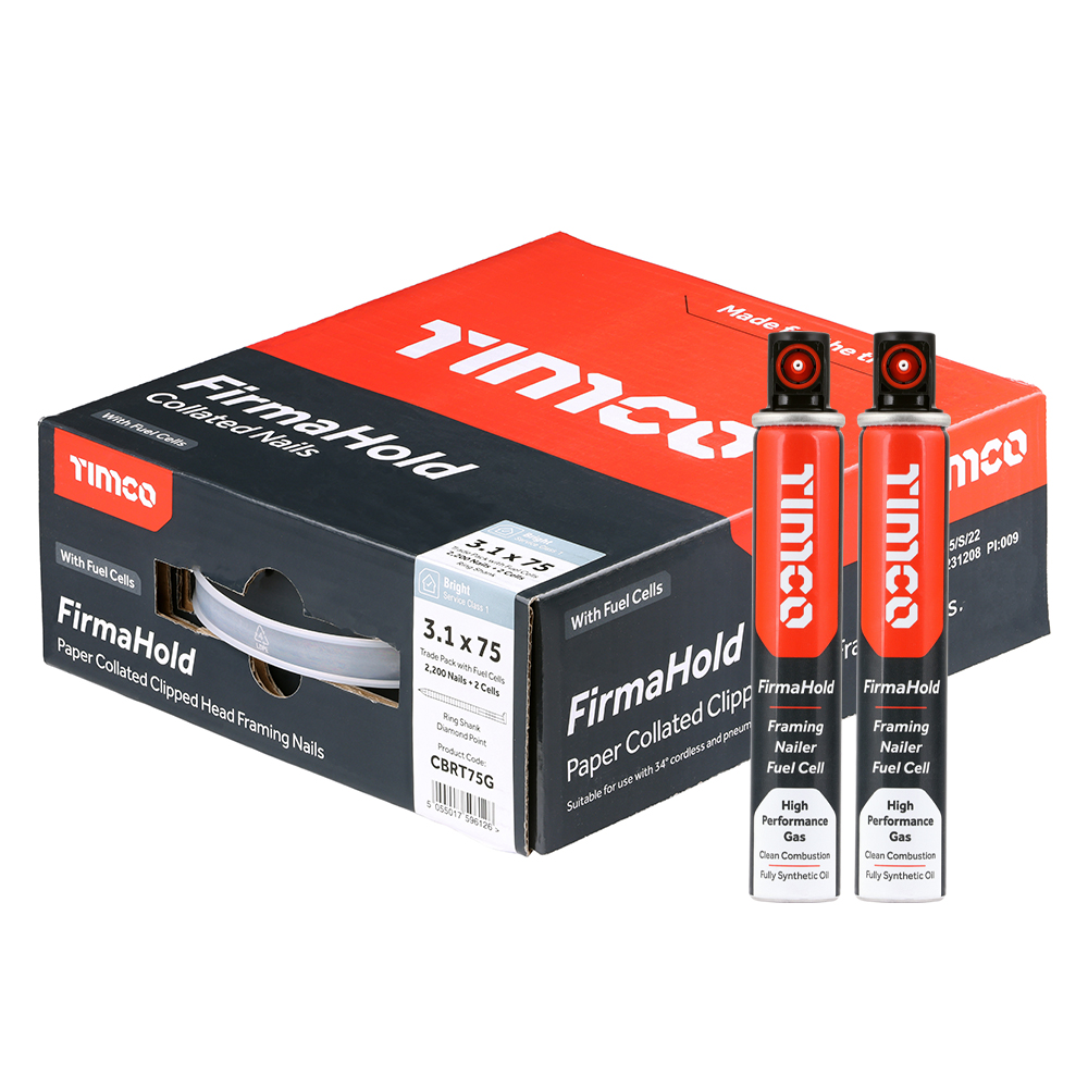 FIRMAHOLD 3.1MM X 75MM BRIGHT NAILS WITH GAS (2200)