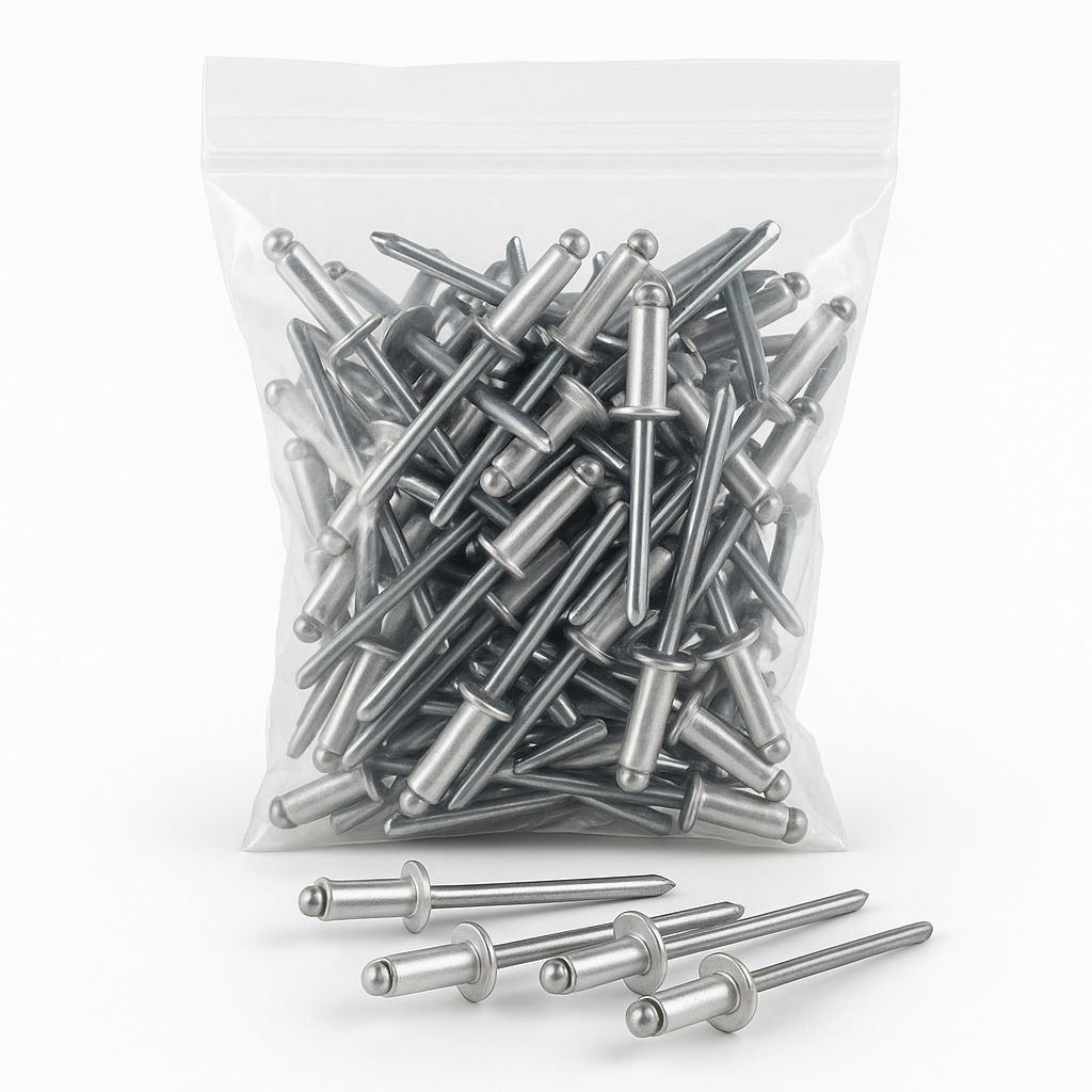 RMA 3/16" MEDIUM ALUMINIUM RIVETS IND PK50
