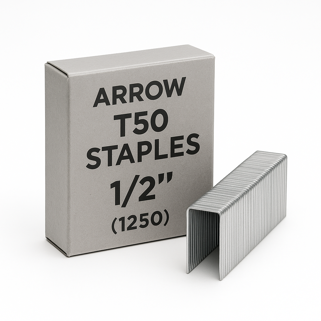 ARROW T50 STAPLES 1/2" (1250)