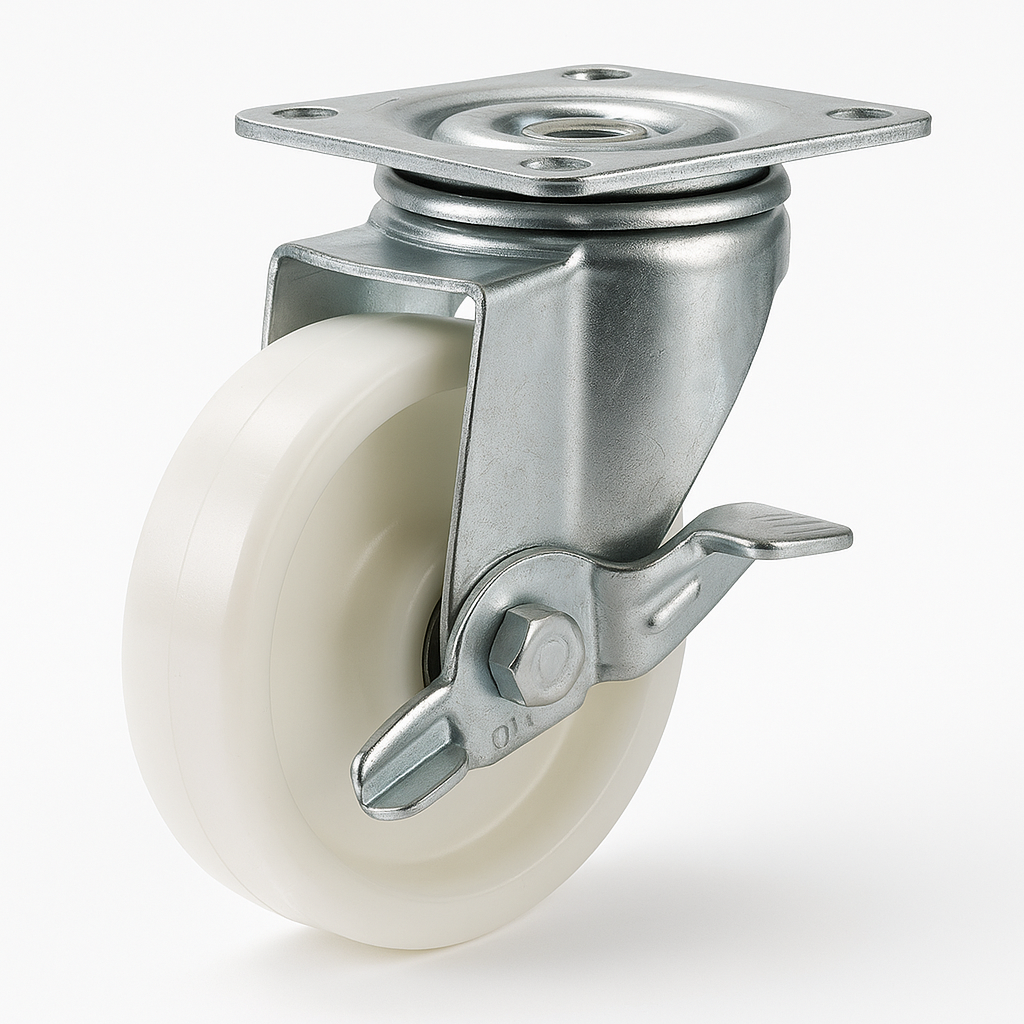 5" NYLON SWIVEL CASTORS ** WITH BRAKE**